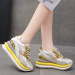 Daddy Shoes Women's Single Shoes Gold Casual Sports Korean Version Of Ulzzang Platform Platform Shoes