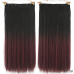 Dyed Gradual Straight Hair Clip Clip, Curtain T-color Hair Extension Piece