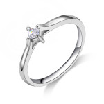 Eternal diamond and diamond ring couple simulation of men and women of beautiful simple zircon ring engagement ring