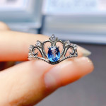 Natural Topaz Ring S925 Silver Female