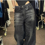 American Style Retro Wide Leg Jeans