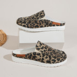 Women's Leopard Print Semi-support Slip-on Shoes