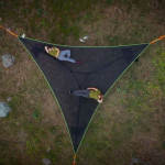 Multi-Person Hammock Three Point Design Portable Hammock Multi-functional Triangle Aerial Mat