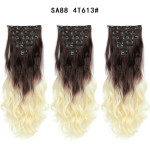 Long Curly Hair High Temperature Silk Curtain