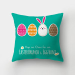 Nordic Minimalist Easter Rabbit Peach Skin Fabric Pillow Cushion Cover