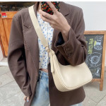 Simple Versatile Handheld Crescent Moon Shoulder Crossbody Dumpling Bag Women