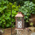 Outdoor Solar Wind LED Plastic Lantern