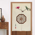 Home Kitchen Bedroom Partition Chinese Style Cloth Curtain