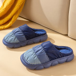 Waterproof Indoor Household Down Warm Plush Slipper