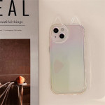 Cat Ear Laser Dazzle Soft Phone Case