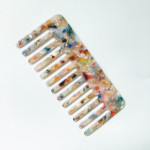 Anti-Static Headwear Marbled Leopard Print Hairdressing Comb