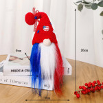 American Independence Day Dwarf Doll Plush Action Figure Without A Face Decoration