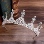 Korean Style Bridal Crown Earring Set