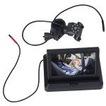 Baby Car Camera Adjustable Clear Bright Wide View Rear Facing Seat Camera for Infant 4.3in 