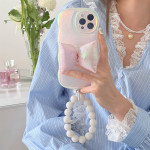 Ladies Super Fairy Laser Powder Bowknot Phone Case