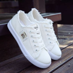 Canvas Shoes Women'S Korean Version Of The White Shoes Spring New Flat-Bottom Casual All-Match Trend