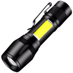 USB Rechargeable Mini Portable Ultra-bright Pocket-sized Household Long-range Outdoor Lighting