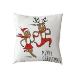 2021new Polyester Pillow Cover Holiday Series Pillow Cover Christmas Ball Christmas Tree Pattern Pillow Without Core