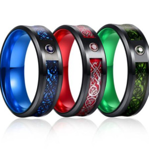 Celtic Dragon Tungsten Carbide Rings