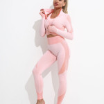 Running Fitness Sports Hip Lifting Zipper Sports Suit For Women