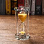 60 Minute Round Faceted Crystal Hourglass Creative Color