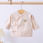 Cotton Cartoon Baby Half Back Clothes Top Boneless Top Warm Breathable String