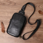 Leather Chest Bag Men's Casual Cross-body