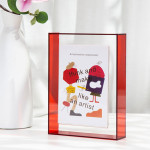 Simple Acrylic Desktop Transparent Display Stand Square Color Phase Stand