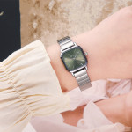 Fashion Fine Steel Small Square Watch Quartz