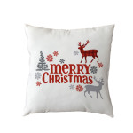 2021new Polyester Pillow Cover Holiday Series Pillow Cover Christmas Ball Christmas Tree Pattern Pillow Without Core