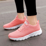 2021 Foreign Trade Large Size Flying Woven Women'S Shoes Cross-Border Autumn Sports Shoes Running Shoes Ladies Students Lightweight Travel Shoes