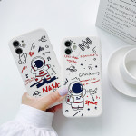 Rear Cover Type Cute Astronaut Mobile Phone Case