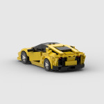 Building Block Compatible Assembled Car Model