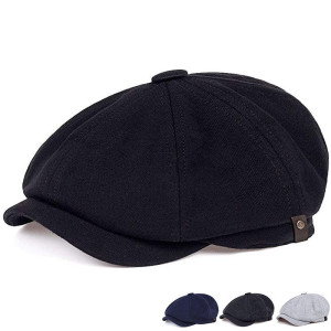 Retro Fashion Male British Wild Beret Octagonal Hat