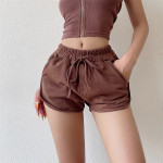 Loose High Waist Thin Elastic Sports Casual Shorts