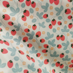 Fruit Loquat Strawberry Pineapple Banana Printing Cotton Fabric