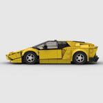 Building Block Compatible Assembled Car Model