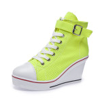 High-top canvas shoes candy