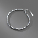 925 Sterling Silver Bracelet Full Light Bead Beads