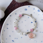 Women's Fashion Pearl And Crystal Beaded Bracelet