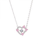 Sterling Silver New Style Hollow Heart Clavicle Chain