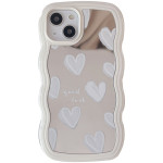 Wavy Edge Mirror Love Suitable For Phone Case Silicone All-pack