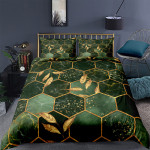 Digital Printing Geometric Quilt Cover Digital Printing Three-piece Set