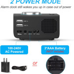 FM Radio FM Creative Alarm Clock Hotel Bedroom Bedside USB Charging Port Electronic Digital Clock