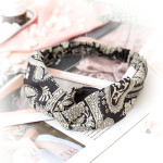 Ladies Headband Cross-knotted Wide-brimmed Headband Fabric Flower Hair Accessories