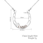 Fashion Simple Horseshoe Pendant Necklace