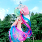 Children'S Color Braided Hair Wig Headdress