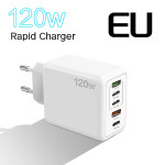 Mobile Phone Charger Multi-port Fast Charging Port European And American British Standard Charging Plug 120W Adapter