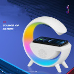 Wireless Charging Bedside Small Night Light Sunrise Wake Up Speaker