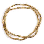 Bracelet Necklace Braided Material Straight Tube Element Piece Gold Loose Beads